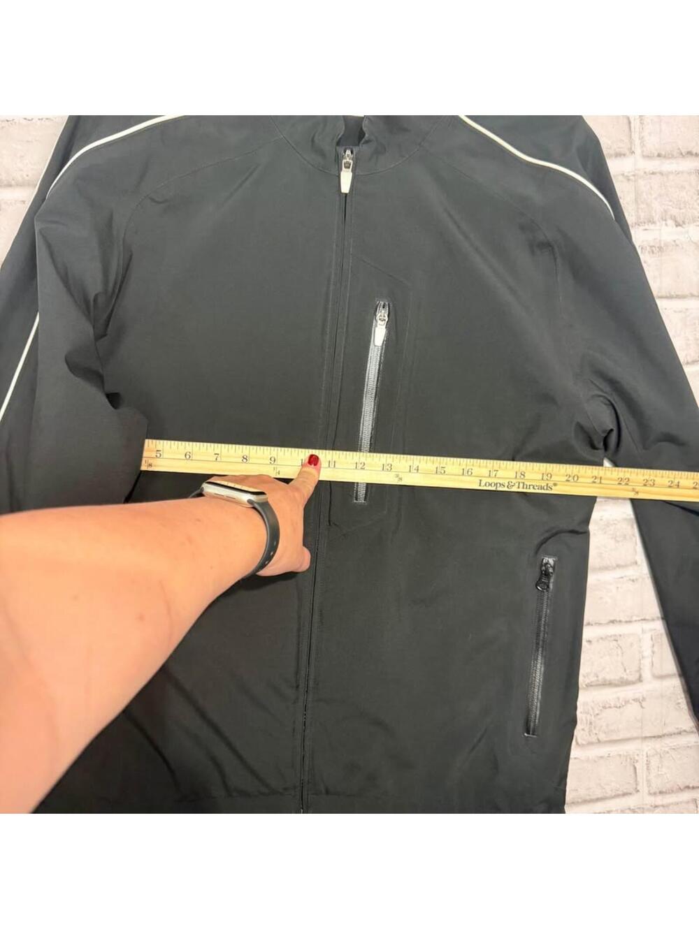 FootJoy Windbreaker Jacket Black Golf Men's M - Picture 4 of 7
